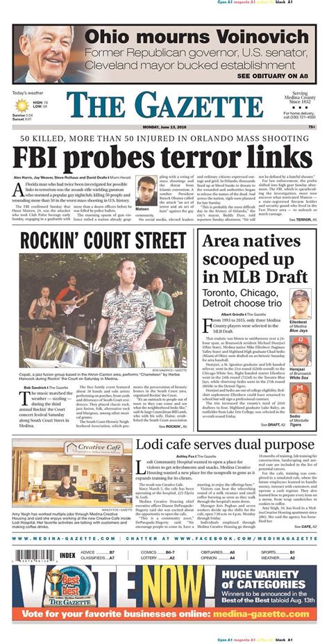 The Medina Gazette's Latest Scoop