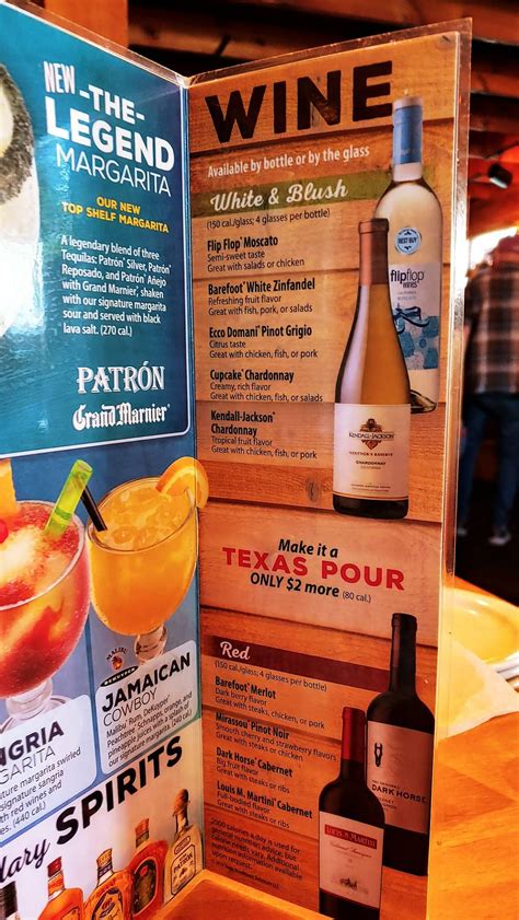 Menu At Texas Roadhouse Bbq Bowie