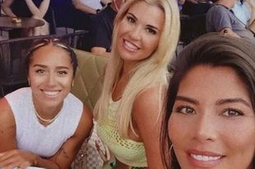 Moment Christine Mcguinness Joyously Kisses Bff Chelcee Grimes In Moment Christine Mcguinness Joyously Kisses Bff Chelcee Grimes In