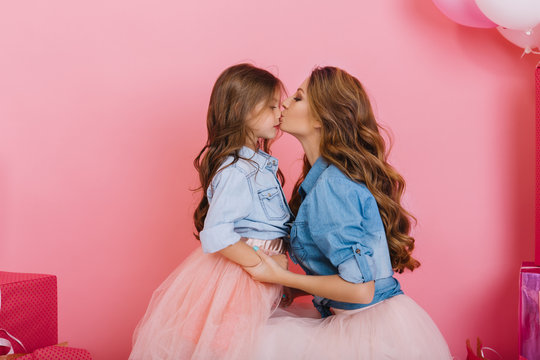 Mother Daughter Kiss Images Browse 74 136 Stock Photos Vectors And