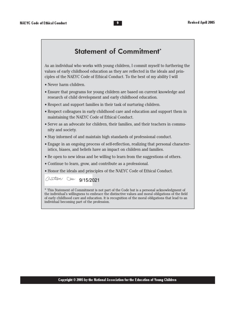 NAEYC's Ethics: Decoding the Code
