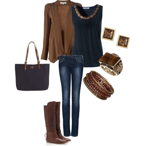 Navy And Brown Created By Juarezcourtney On Polyvore Torto Brown