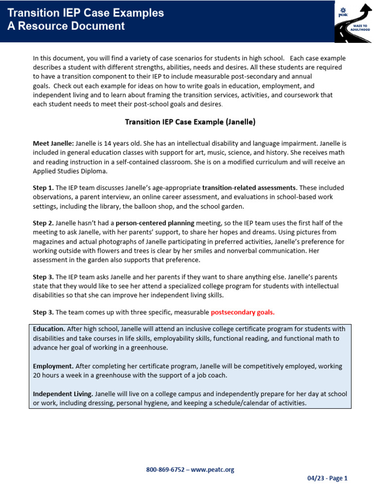 Navy Individual Transition Plan