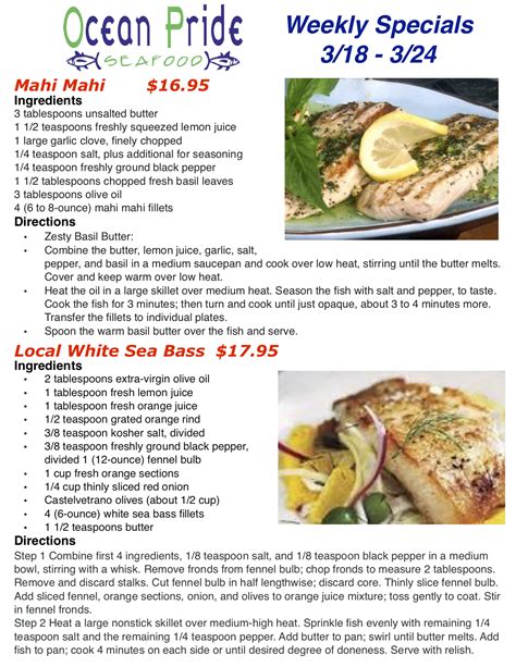 Ocean Pride Seafood Specials 3 16 3 24 Ocean Pride Seafood Of Ocean Pride Seafood Specials 3 16 3 24 Ocean Pride Seafood Of