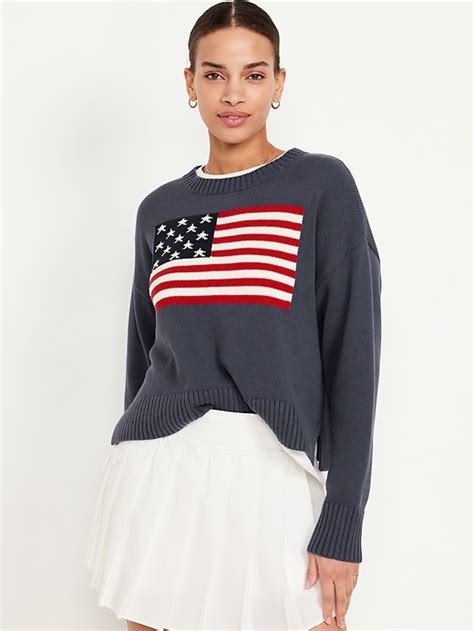 Old Navy Usa Flag Sweater