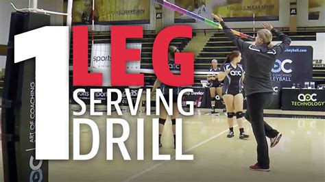 One Leg Serving Drill One Leg Serving Drill