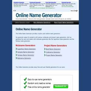 Online Name Generator Services Computer Internet Online Name Online Name Generator Services Computer Internet Online Name
