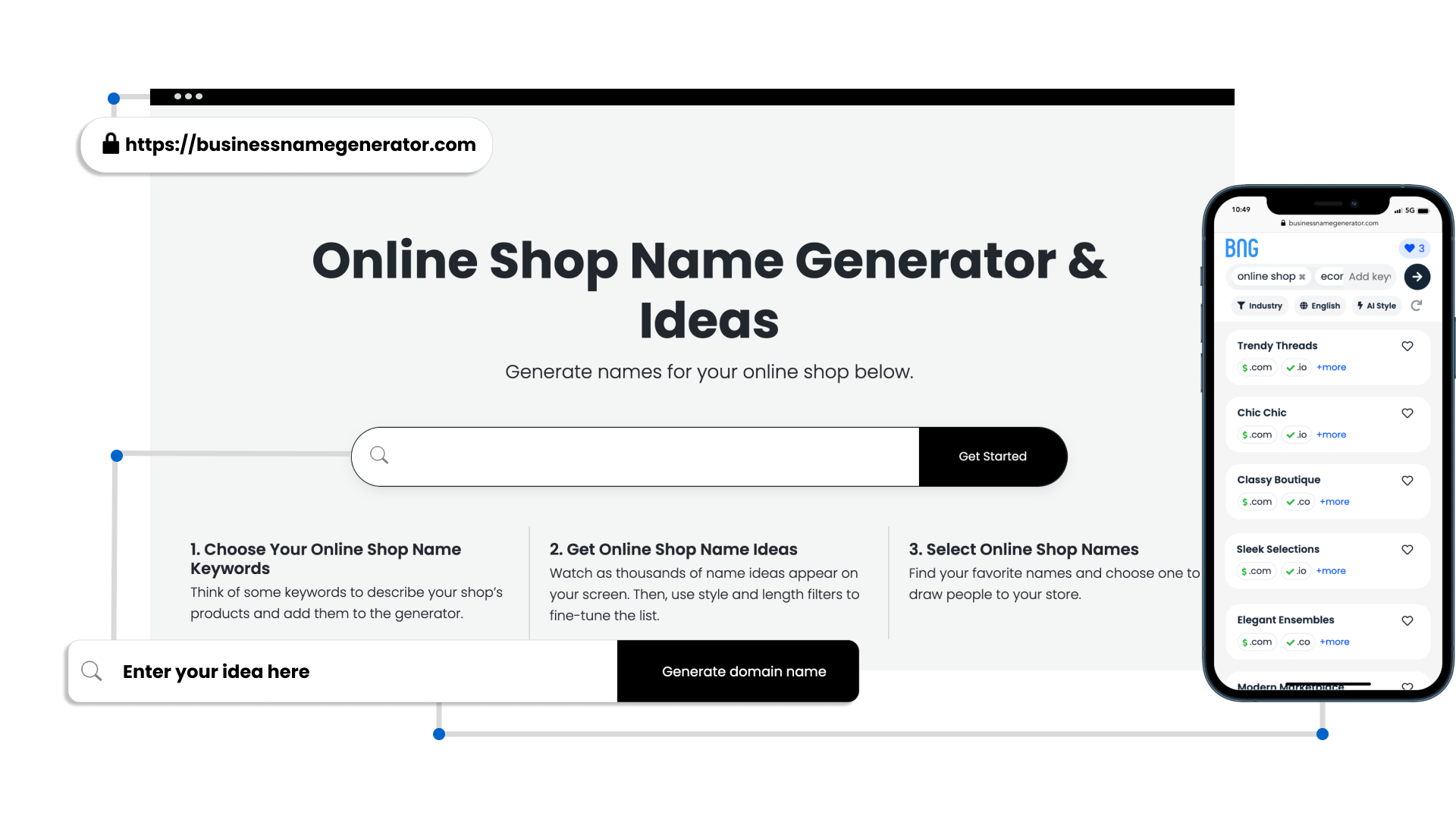 Online Shop Name Generator