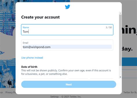 Opening A Twitter Account Opening A Twitter Account
