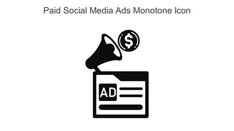 Paid Social Media Ads Monotone Icon In Powerpoint Pptx Png And Editable Paid Social Media Ads Monotone Icon In Powerpoint Pptx Png And Editable