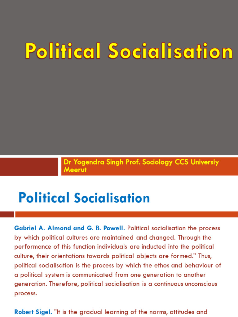 Political Socialisation Understand Your Civic Influence