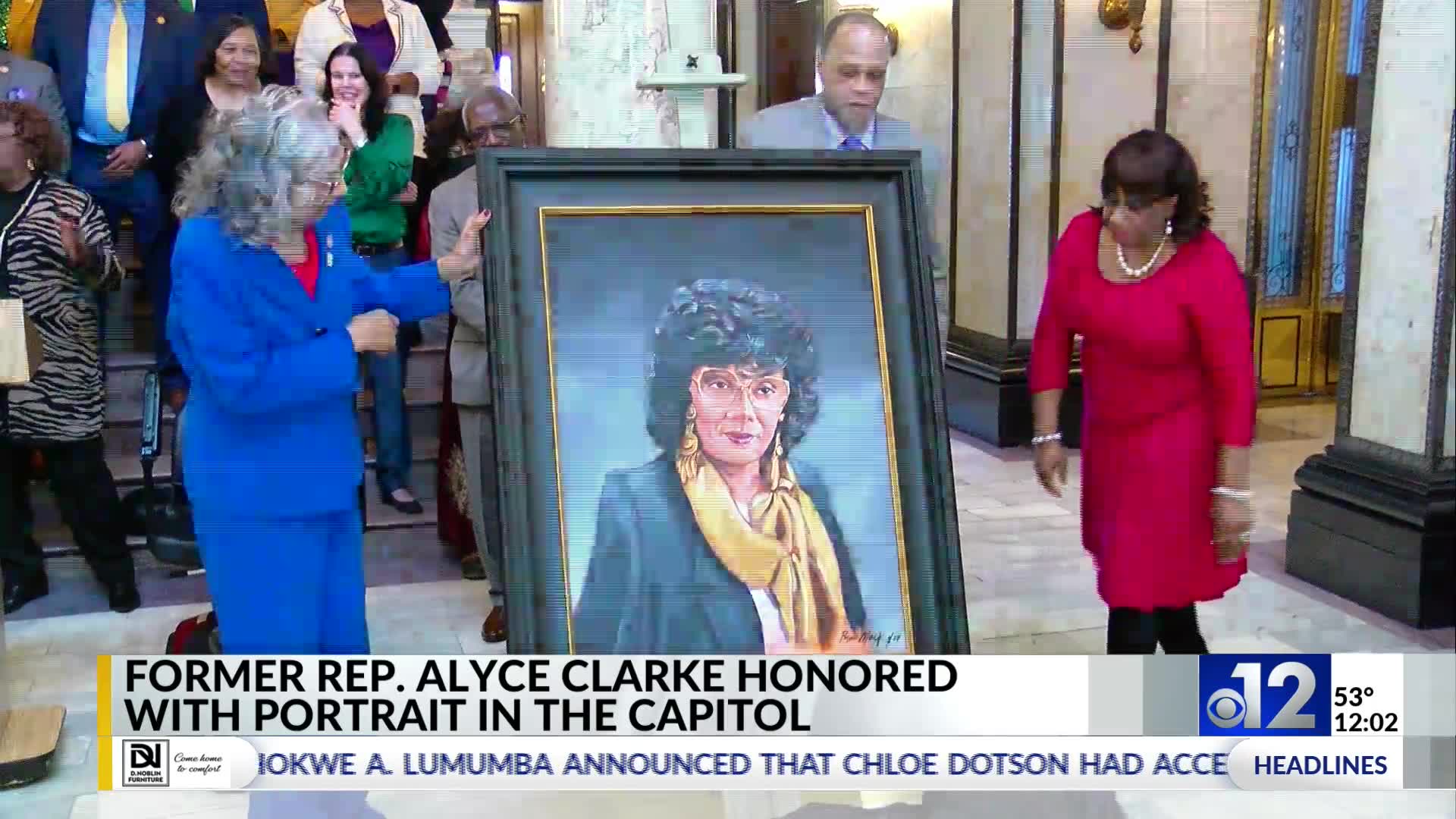Portrait Of Rep Alyce Clarke Unveiled At Mississippi State Capitol