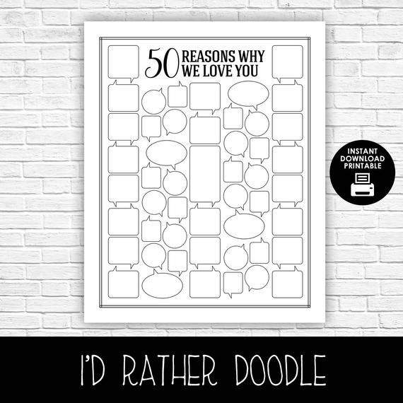 Reasons Why I Love You Printable Reasons Why I Love You Printable