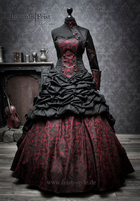 Red And Black Gothic Dresses Red And Black Gothic Dresses