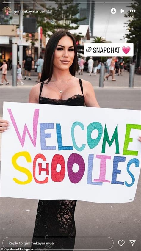 Schoolies Onlyfans Star Kay Manuel Flees To A Secret Gold Coast Schoolies Onlyfans Star Kay Manuel Flees To A Secret Gold Coast