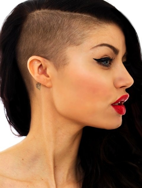 Siah Style Side Shaved Hairstyle Siah Style Side Shaved Hairstyle