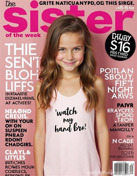 Sister Of The Week Magazine Cover Stable Diffusion Online Sister Of The Week Magazine Cover Stable Diffusion Online
