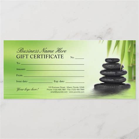 Spa And Massage Salon Gift Certificate Template Zazzle Com In 2020 Spa And Massage Salon Gift Certificate Template Zazzle Com In 2020