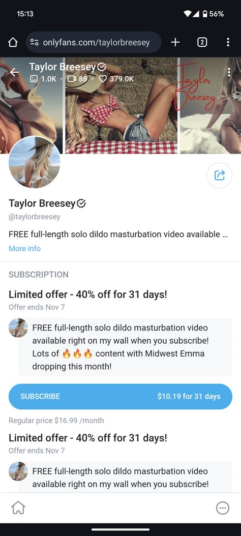 Taylor Breesey Onlyfans Account Taylorbreesey Taylor Breesey Onlyfans Account Taylorbreesey