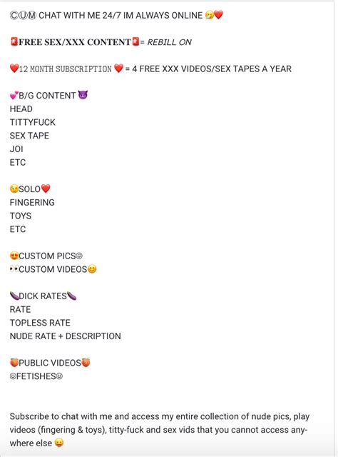 The Best Onlyfans Bio Ideas 4 Great Bio Examples Onlyfans Guide