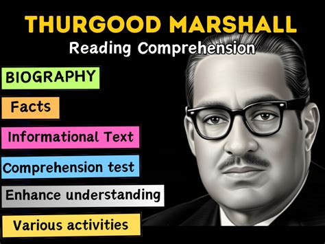 Thurgood Marshall Biography Facts Reading Comprehension