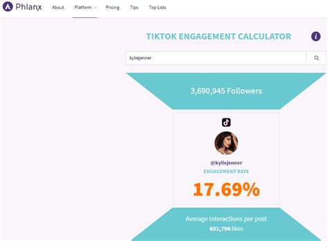 Tiktok Engagement Calculator Phlanx Tiktok Engagement Calculator Phlanx