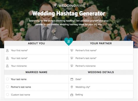 Top 8 Wedding Hashtag Generators Free And Paid For Custom Hashtags Top 8 Wedding Hashtag Generators Free And Paid For Custom Hashtags