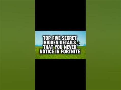 Top Five Secret Details Or Mistakes Gigachadtheme Fortnite Gaming