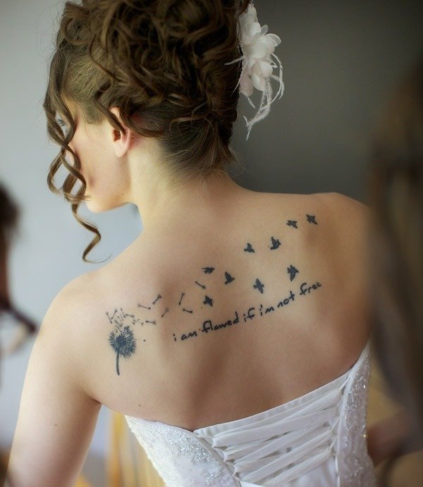 Upper Back Tattoos Women's