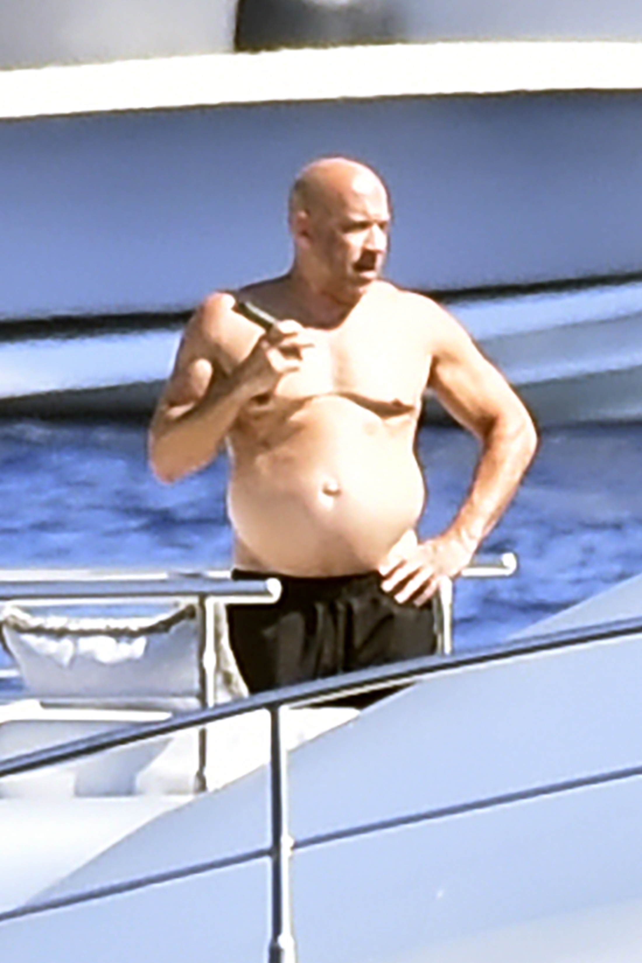 Vin Diesel Spotted Shirtless On A Luxury Yacht In Italy Vin Diesel Spotted Shirtless On A Luxury Yacht In Italy
