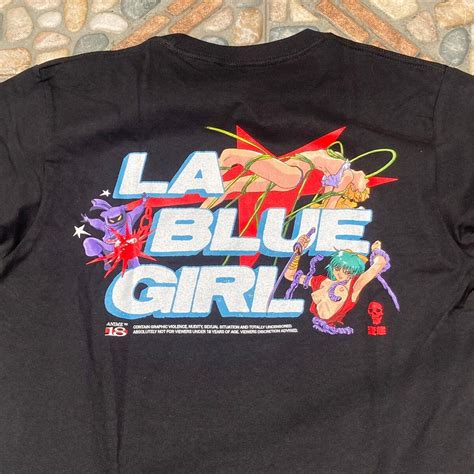 Vintage Bootleg 2022 La Blue Girl Hentai Shirt By Grimace Studio Grailed