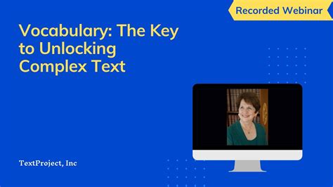 Vocabulary The Key To Unlocking Complex Text Youtube Vocabulary The Key To Unlocking Complex Text Youtube