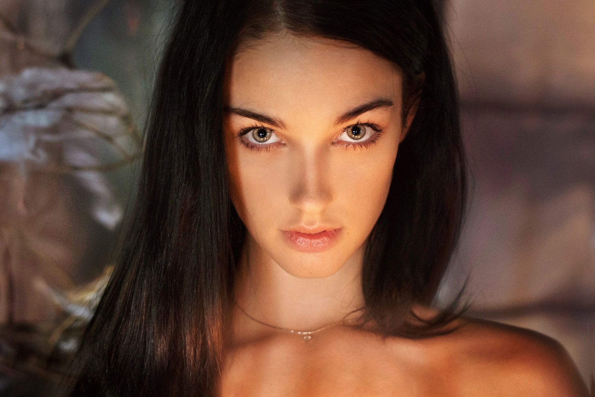 Wallpaper Women Alla Berger Portrait Maxim Maximov Red Nails Wallpaper Women Alla Berger Portrait Maxim Maximov Red Nails