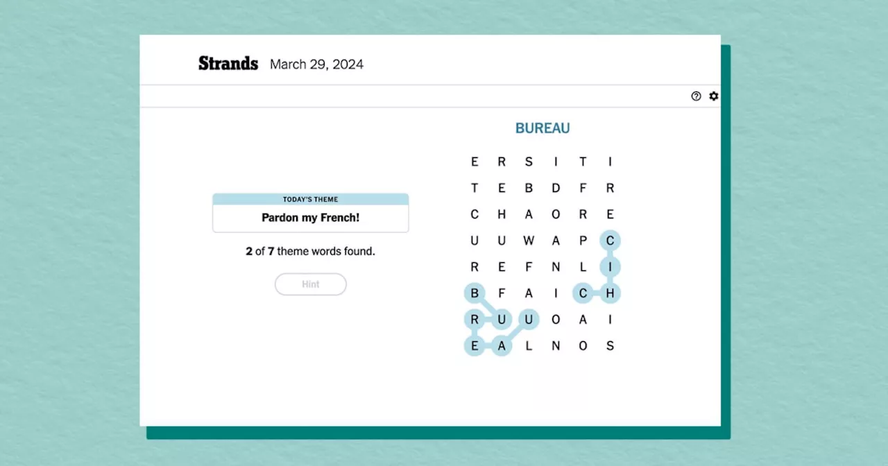 What Is Strands How To Play New York Times Word Search Game
